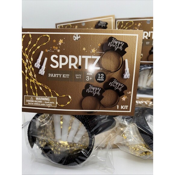 4pks New Year’s Eve Wearable Party Accessories Headbands Blowers Necklaces 48 Pc - Picture 2 of 4